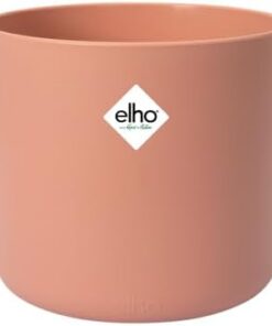 Elho B.for Soft Rond 16 Pot de Fleurs Intérieur - 100% Plastique Recyclé - Ø16xH15cm Rose Poudré