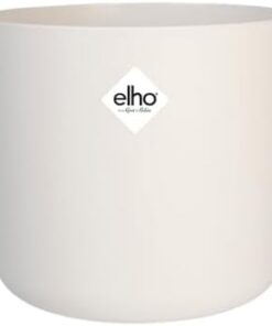Elho B.for Soft Rond 25 - Pot de Fleurs Intérieur Plastique 100% Recyclé - Ø 2|7 x H 2|3 cm Blanc