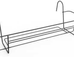 Elho Green Basics Racks Métal 80 pour Balcon & Extérieur Ø 79.3 x H 19.5 cm Noir/Anthracite