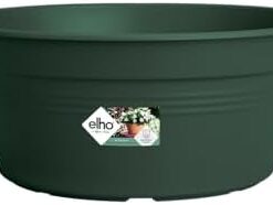 Elho Green Basics Coupe 27 - Pot de Fleurs Extérieur Ø 27 x H 11.4 cm Vert Leaf Green