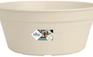 Elho Green Basics Coupe 27 Pot de Fleurs Extérieur Ø 27 x H 11.4 cm Blanc