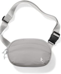 tomtoc Banane Femmes RFID Protection, Léger Imperméable 1,5L Gris