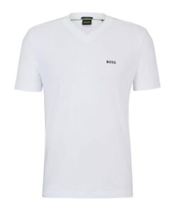 BOSS Tee V T-Shirt Homme Élégant et Confortable pour Hommes en Coton Organique