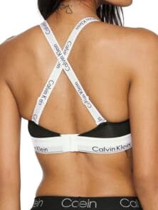 Calvin Klein Bralette Femme Chic sans bôtons Polyèstre Élastique Multifonctionnalité Taille US 34A Tendance Actuelle