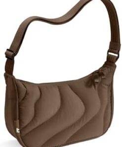 tomtoc T34 Sac Bandoulière Femme Matelassé Nylon Recyclé Puffer, Sac Voyage |5L-9L avec Poches Intérieures Réglable