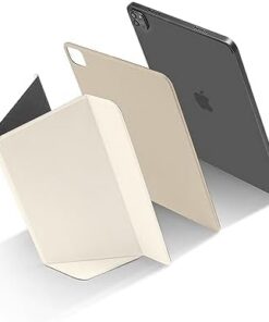 tomtoc Smart Folio Housse Magnétique pour 11" iPad Air M2 2024 & iPad Pro, Auto Sleep/Wake + Protection Pencil