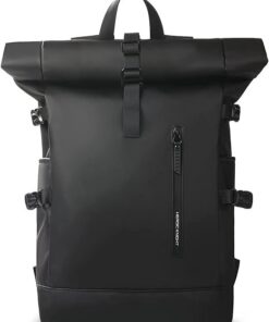 HK Sac à dos extensible 27L | Sac à dos étanche | PC portable 15.6 Pouces | Port USB | Hommes Femmes | Loisirs | Randonn