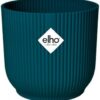 Elho Vibes Fold Rond 25 Pot de Fleurs Intérieur 100% Recyclé Ø25xH23cm Bleu