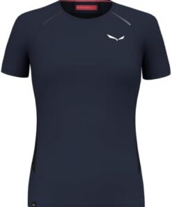 Salewa Pedroc Dry Hybrid T-Shirt Femme Manches Courtes Randonnée Séchage Rapide