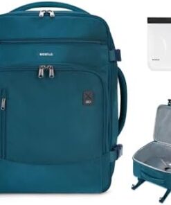 ECOHUB Bagage Cabine EasyJet 45x36x20 30L, Sac à Dos Voyage Avion 13 Poches + Ordinateur 15,6" rPET Recyclé
