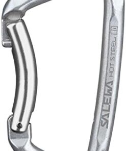 Salewa Mousqueton Hot Steel Bent Acier Courbé - Résistant pour Alpinistes en Escalade