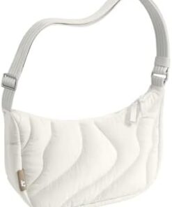 tomtoc T34 Sac Bandoulière Femme Matelassé Nylon Recyclé Puffer, Sac Voyage |5L-9L avec Poches Intérieures & Bandoulière