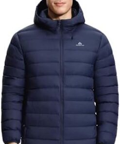 Pioneer Camp Doudoune d'hiver homme - 90% duvet de canard 650 - Léger chaud imperméable coupe-vent