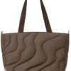 tomtoc Sac Cabas Puffer Tote Bag Femme 10L pour MacBook 13-14 Pouces, Léger à l'Épaule ou à la Main pour Travail et Voya