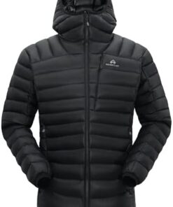 Pioneer Camp Doudoune Homme 850FP 90% Duvet Imperméable Légère pour Alpinisme Ski Trekking