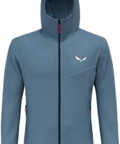 Salewa Puez Waffle Hybrid Polaire Capuche Veste Homme Taille M Randonnée Montagne