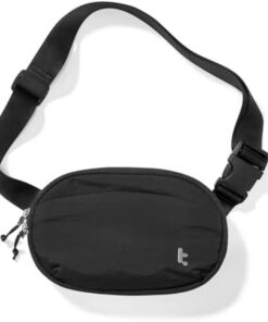 tomtoc Banane Femmes RFID Protection, Léger Imperméable 1,5L Noir