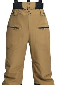 Pioneer Camp Pantalon de Ski Baggy Imperméable 15 000 mm pour Homme Neige Profonde Respirant 7000 g/m²
