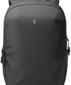 tomtoc Sac à Dos Ordinateur Portable 15,6" Imperméable 20L Hommes Travail Quotidien Noir