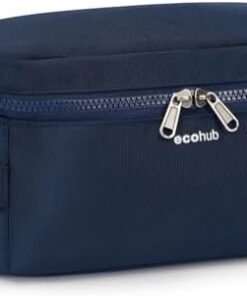 ECOHUB Trousse de Toilette Imperméable Voyage Poches Humides Sèches Unisexe Bleu