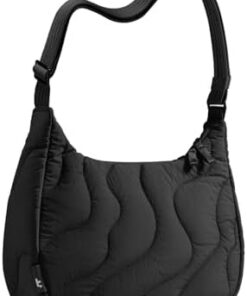 tomtoc T34 Sac Bandoulière Femme Matelassé Nylon Recyclé Puffer Voyage 3,5L-9L