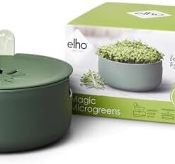 Elho Magic Microgreens 17 - Pot pour Culture & Récolte Microgreens - Ø 16.8 x H 7.1 cm Vert