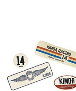 Kimoa Autocollants Retro Racing Unisexe Crème Pack