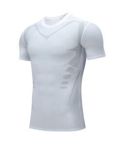 Smatstyle Hommes Compression T-Shirt de Sport Manches Courtes Séchage Rapide Respirant Fitness Running