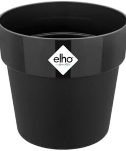 Elho B.for Original Rond 22 - Pot de Fleurs Intérieur 100% Recyclé - Ø22 x H20.3 cm Noir