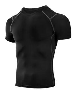Niksa 2 Pièces Tee Shirt Compression Homme pour Running - Manches Longues - Garantie de Sèchage Rapide - 100% Polyester