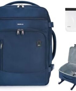 ECOHUB Bagage Cabine EasyJet 45x36x20 30L, Sac à Dos Voyage Avion avec Compartiment Ordinateur 15,6" et 13 Poches
