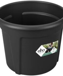 Elho Green Basics Pot De Pommes De Terre 33 - 100% Plastique Recyclé pour Jardin Extérieur - Ø 3|3 x H 25.7 cm Noir