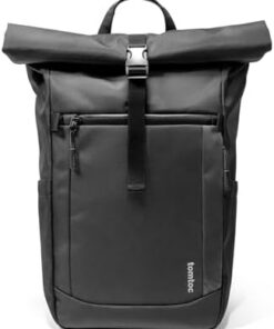 tomtoc Rolltop Sac à Dos Ordinateur Portable 13-17,3" Extensible 25-30L Résistant à l'Eau