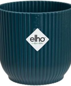 Elho Vibes Fold Pot de Fleurs Intérieur 100% Recyclé Mini 9 Ø9.3cm Bleu