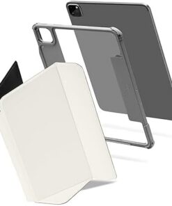 tomtoc Coque iPad Pro 11" (4e/3e Gén M2&M1) Ultra Détachable avec Airbag & Support Magnétique 3-en-1, Charge Sans Fil Ap
