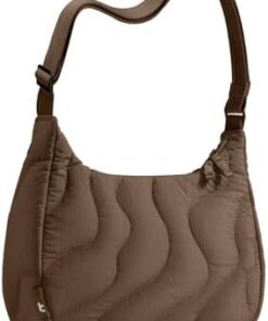 tomtoc T34 Sac Bandoulière Femme Matelassé Nylon Recyclé Puffer Voyage 3,5L-9L
