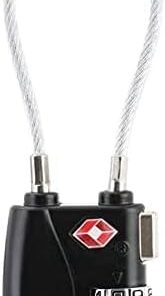 C CELIMS Cadenas TSA Valise Avion Noir | Protection Idéale Bagages Voyageurs | Voyage