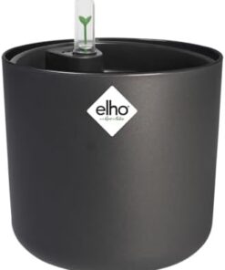 Elho B.for Soft Rond avec Système D'Irrigation - 100% Plastique Recyclé - Ø 22 cm Noir/Anthracite