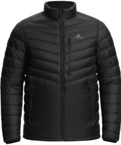 Pioneer Camp Veste d'hiver imperméable pour homme - 3 poches pour course à pied et voyages