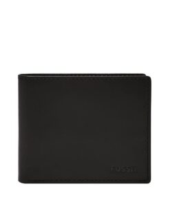 FOSSIL Portefeuille en Cuir Derrick pour Homme Fashionable et Dur, 11,5 cm x 2 cm x 9 cm
