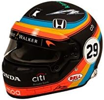 Kimoa Casque Mini Indy 2017 Échelle 1/2 Noir Adultes Unisex