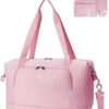 ECOHUB Sac Cabine 40x30x20 24L Ryanair Transavia, Pliable Léger Poche Rapide Pochette Humide (Rose)