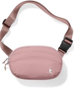 Tomtoc Sac Banane Léger avec Sangle Réglable pour Femme et Homme - Idéal Voyage, Course, Randonnée