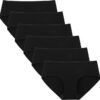 Culotte femme coton doux taille basse élastique lot de 6 OEKO-TEX STANDARD 100