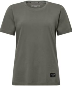 Salewa Eagle Logo Patch T-Shirt Femme Manches Courtes pour Randonnée