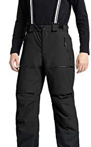 Pioneer Camp Pantalon Ski/Snowboard Homme Imperméable Isolant Guêtres Bretelles