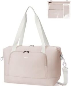 ECOHUB Sac Cabine 40x30x20 Ryanair 24L Pliable Léger, Poche Accès Rapide & Pochette Humide pour Femme