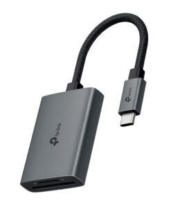 TP-Link Lecteur de Carte mémoire SD UA430C USB C 300 Mo/s pour Lecture et Écriture Simultanées de Deux Cartes UHS-I 200