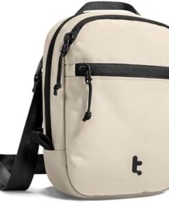 Tomtoc Porte-Passeport Anti-RFID – Sac Bandoulière Anti-Vol Verrouillable, 4-6 Passeports