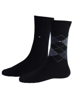 Tommy Hilfiger Chaussettes Homme (2 pcs) Comfortable Style Classic Socks